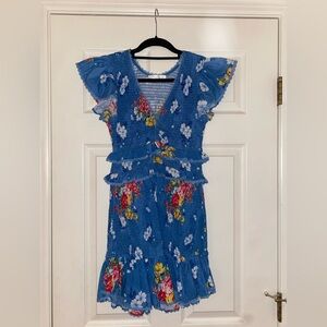 Love Shack Fancy Floral Blue dress